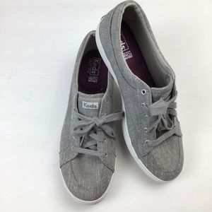 Keds center cotton slub sneakers in grey-size 9.5